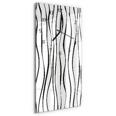 Horloge murale verticale Rayures