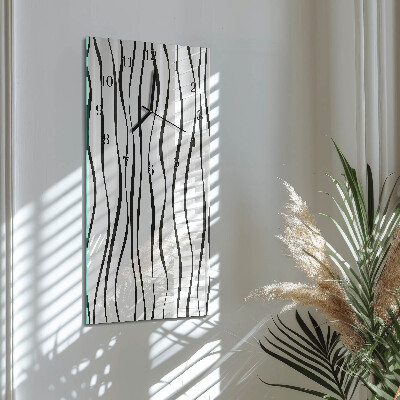 Horloge murale verticale Rayures