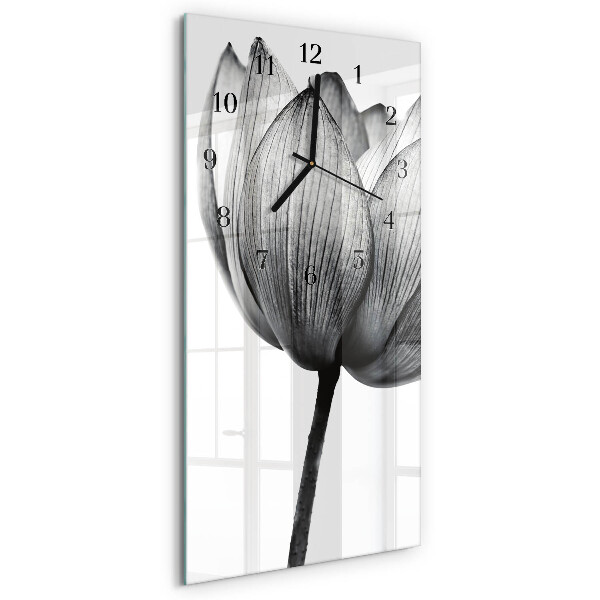 Horloge murale verticale Tulipe