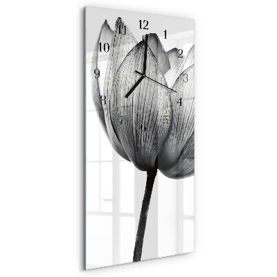 Horloge murale verticale Tulipe