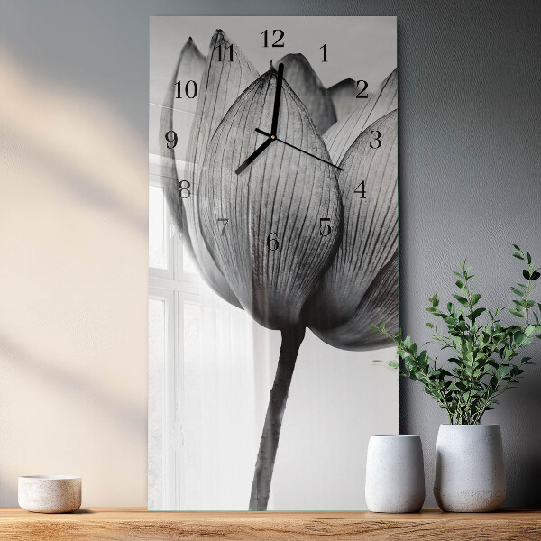 Horloge murale verticale Tulipe