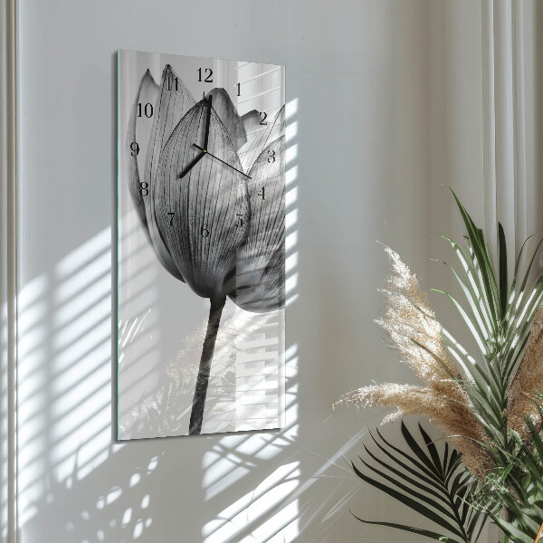 Horloge murale verticale Tulipe