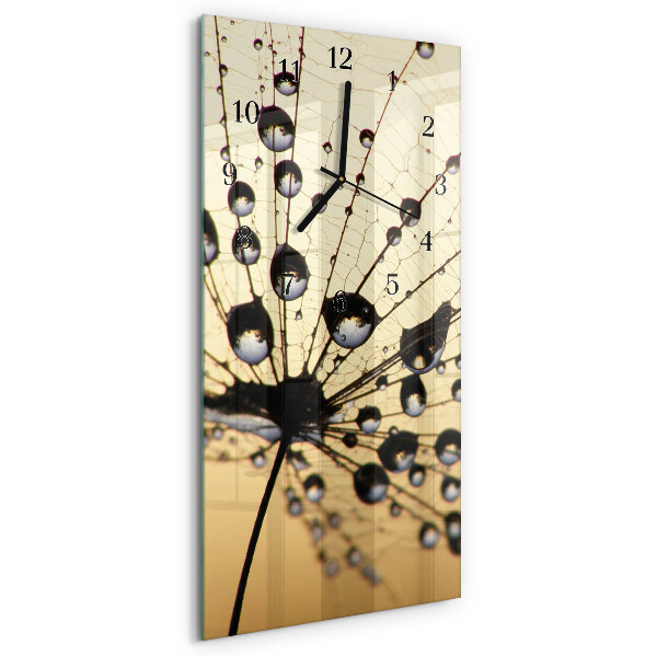Horloge murale verticale toile d'araignée