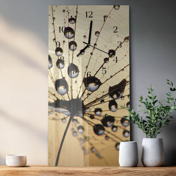 Horloge murale verticale toile d'araignée
