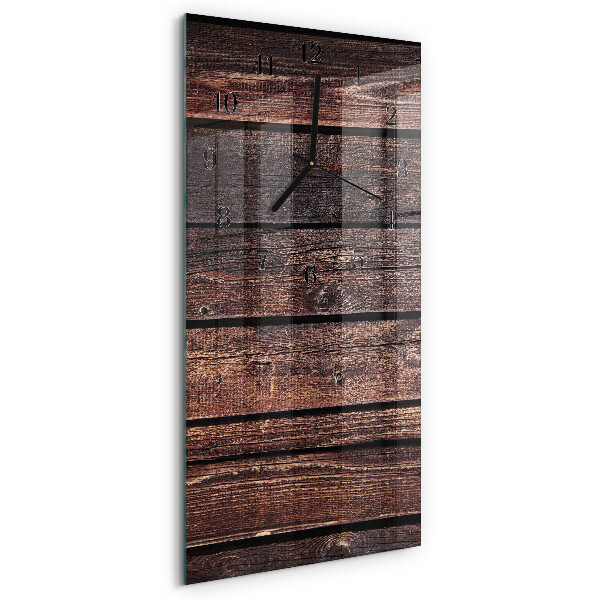 Horloge murale verticale Bois