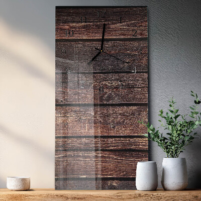Horloge murale verticale Bois