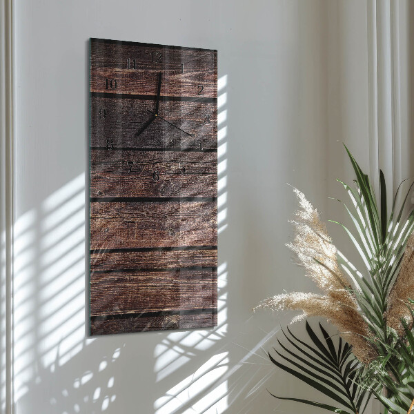 Horloge murale verticale Bois