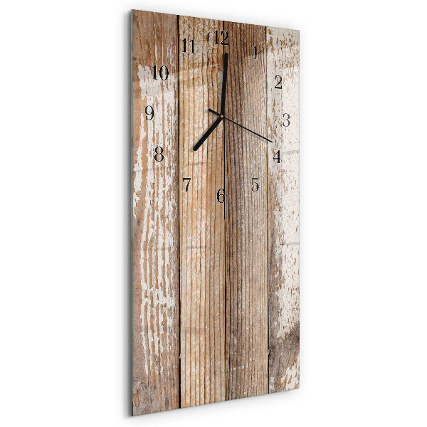 Horloge murale verticale Bois