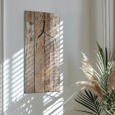 Horloge murale verticale Bois