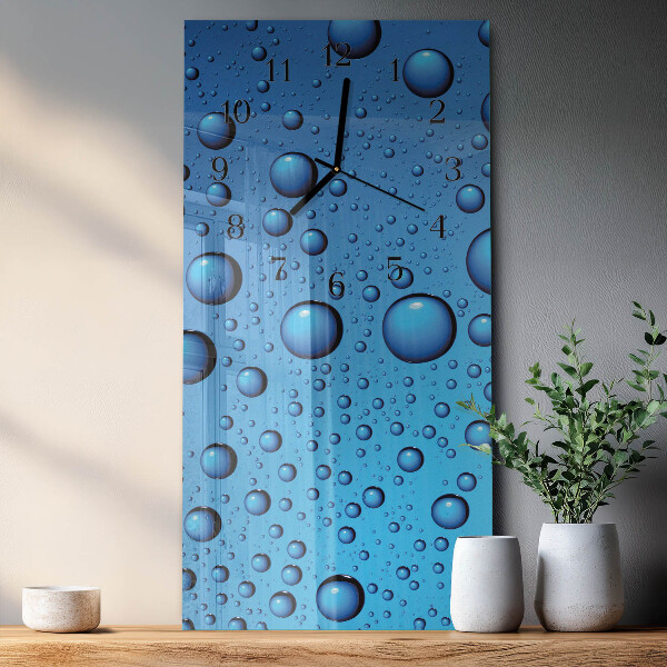 Horloge murale verticale Gouttes