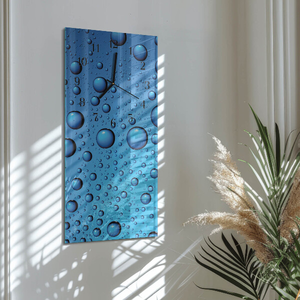 Horloge murale verticale Gouttes