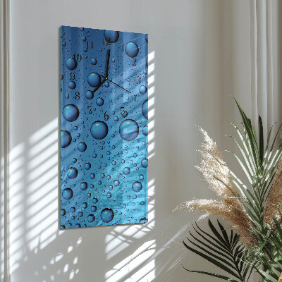 Horloge murale verticale Gouttes