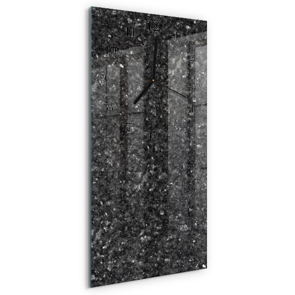 Horloge murale verticale Graphite