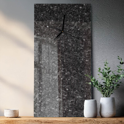 Horloge murale verticale Graphite