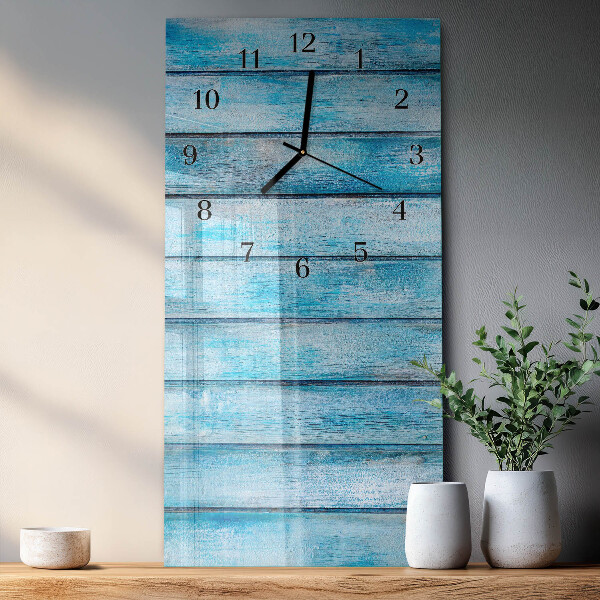 Horloge murale verticale Bois