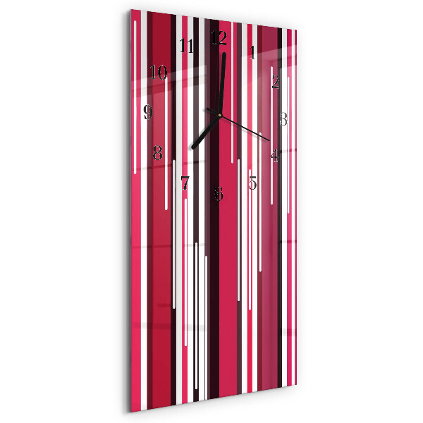 Horloge murale verticale Rayures