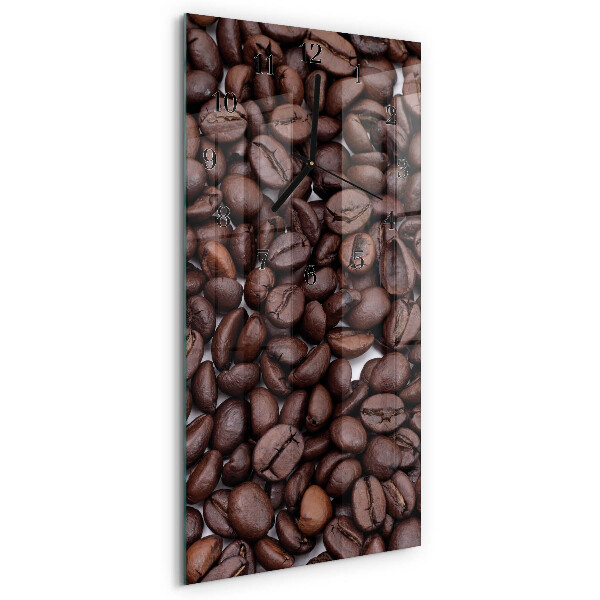 Horloge murale verticale Café en grains