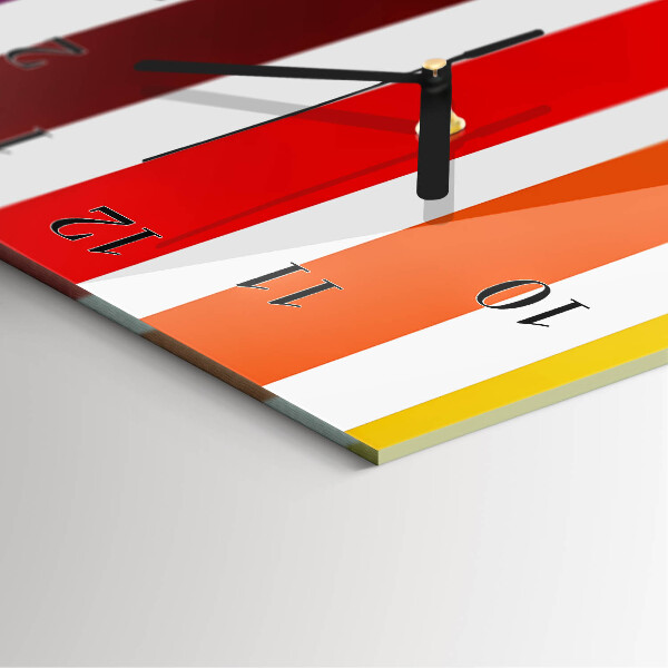 Horloge murale verticale Rayures