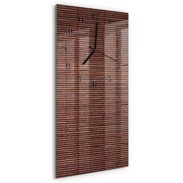 Horloge murale verticale Stores en bambou