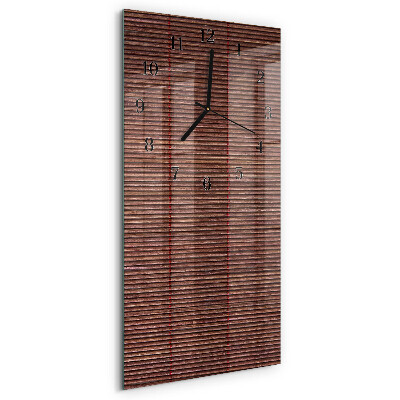 Horloge murale verticale Stores en bambou