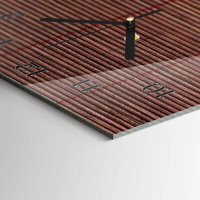 Horloge murale verticale Stores en bambou