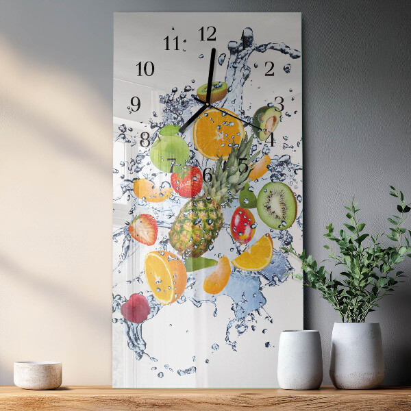 Horloge murale verticale Fruit