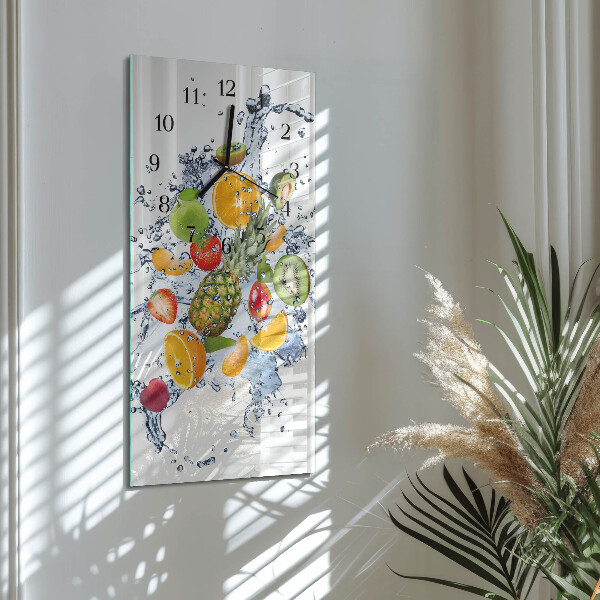 Horloge murale verticale Fruit