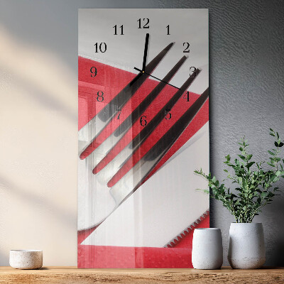 Horloge murale verticale Couverts