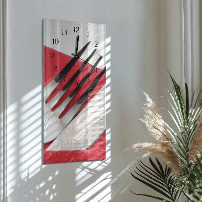 Horloge murale verticale Couverts