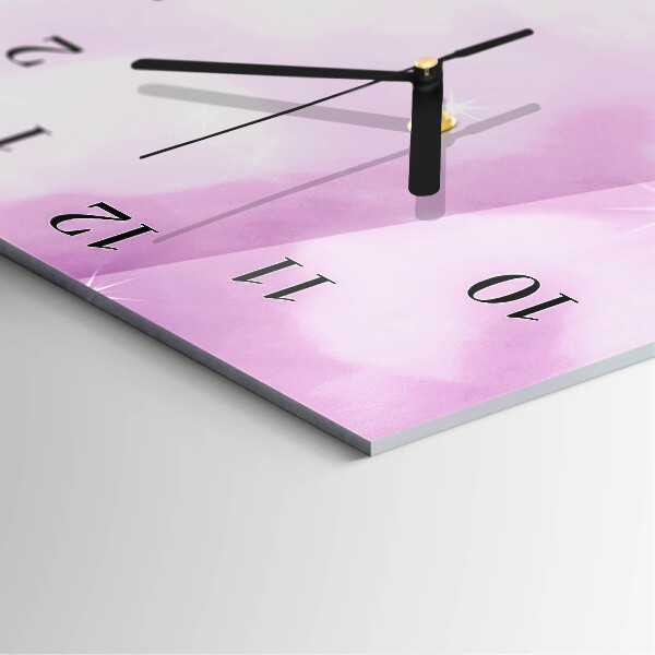 Horloge murale verticale Orchidée