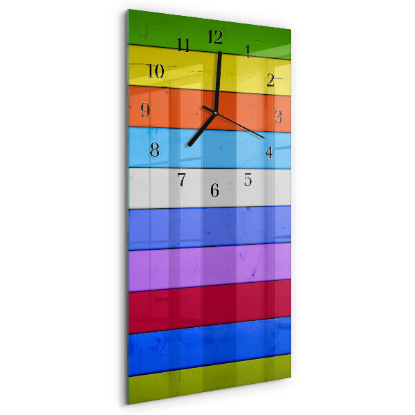 Horloge murale verticale Rayures