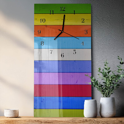 Horloge murale verticale Rayures