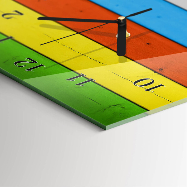 Horloge murale verticale Rayures