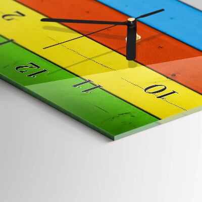 Horloge murale verticale Rayures