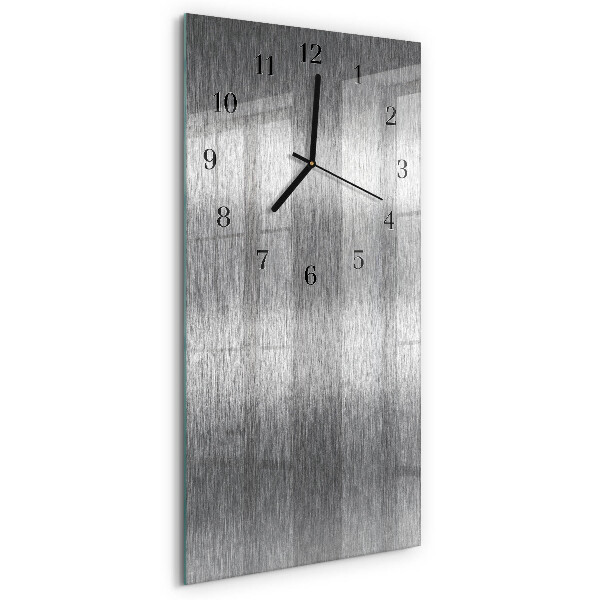 Horloge murale verticale Acier