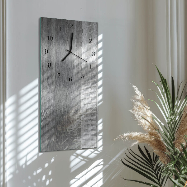 Horloge murale verticale Acier