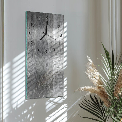 Horloge murale verticale Acier