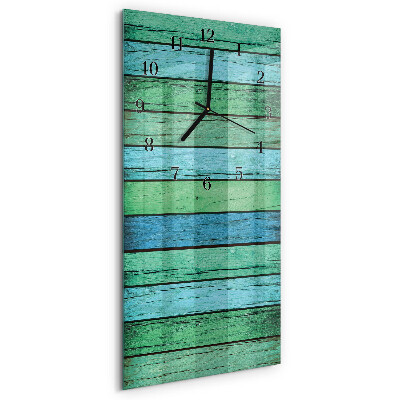 Horloge murale verticale Bois