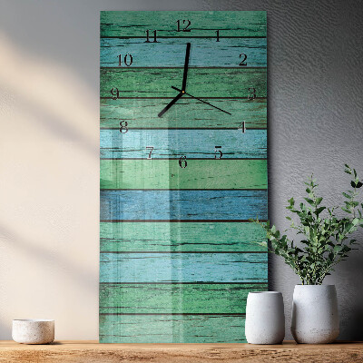 Horloge murale verticale Bois