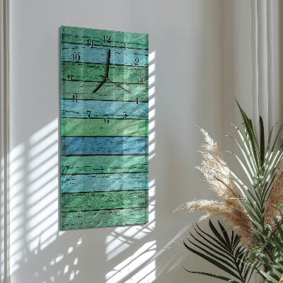 Horloge murale verticale Bois
