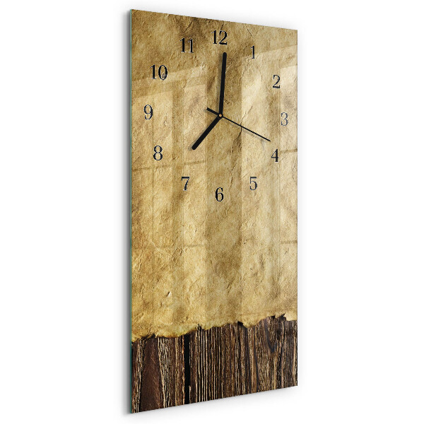 Horloge murale verticale Papier de table