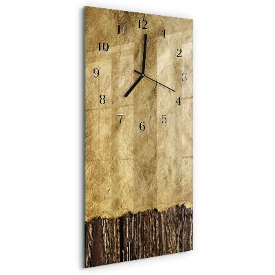 Horloge murale verticale Papier de table
