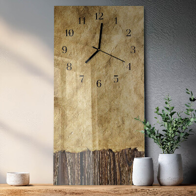 Horloge murale verticale Papier de table