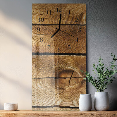 Horloge murale verticale Bois