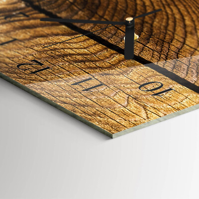Horloge murale verticale Bois