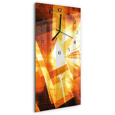Horloge murale verticale Abstraction