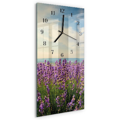 Horloge murale verticale Fleurs
