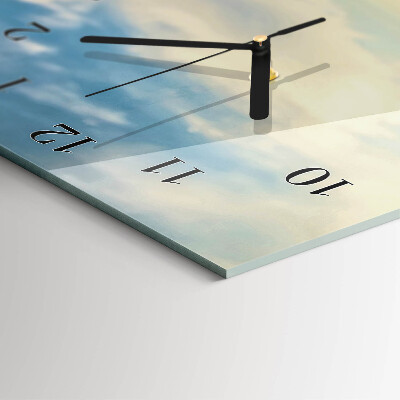 Horloge murale verticale Fleurs
