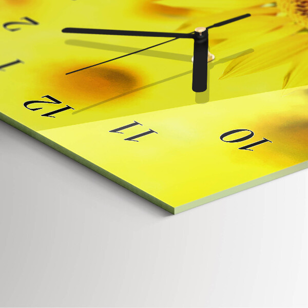 Horloge murale verticale Tournesol