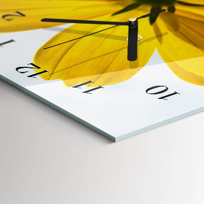 Horloge murale verticale Fleur